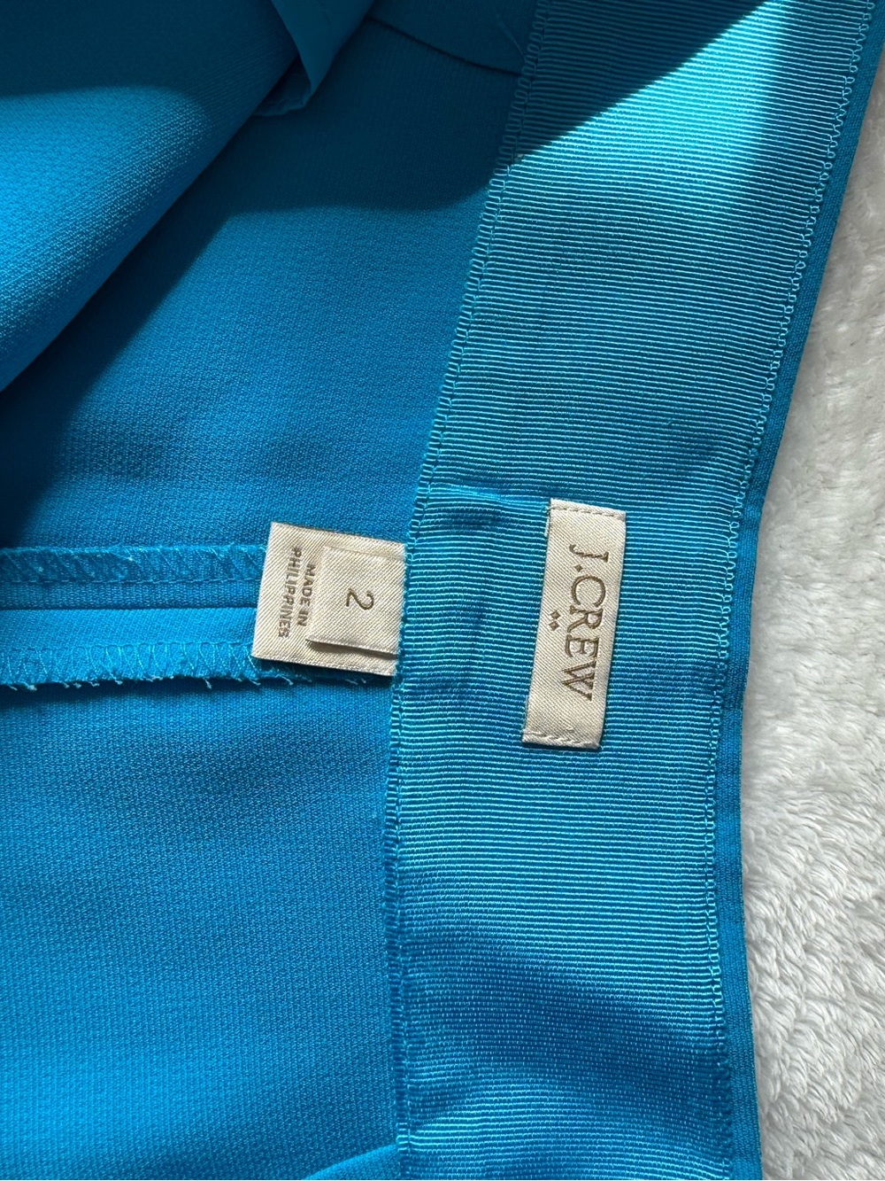 J.Crew Turquoise Blue Wrap Front Skort Size 2 Preppy Coastal Chic - Picture 6 of 7
